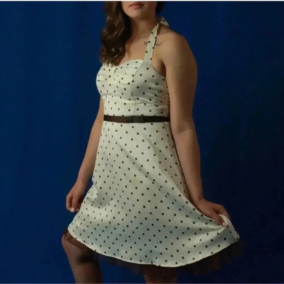 City Triangles Polka Dot Retro Dress - 9 - Picture 1 of 11